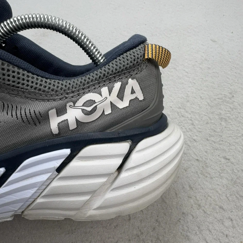 Hoka One One Gaviota 3 Shoes Mens Size 9.5 Gray Wide Cushioned Running Sneakers